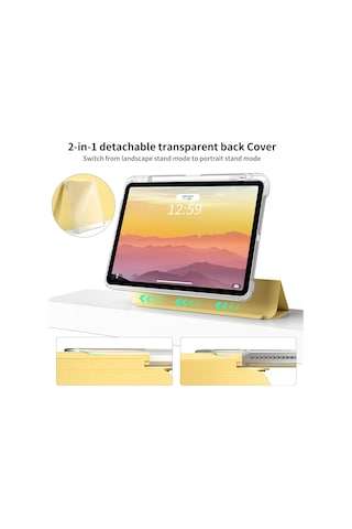 Esr Apple Uyumlu iPad 2025 A16 Çip 11 İnç Yatay Ve Dikey Standlı Güçlü Mıknatıslı Uyku Modlu 2in1 Twodes Kılıf Kapaklı Kılıf