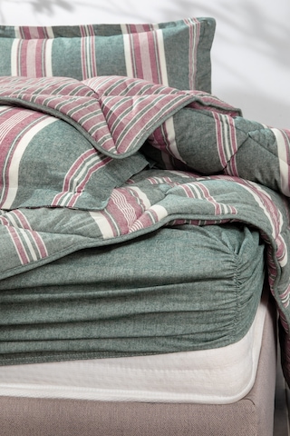 Yataş Bedding Chevron Tek Kişilik İpliği Boyalı Uyku Seti - Yeşil