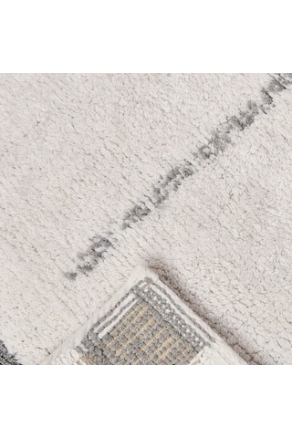 Evidea Soft Palm Tufting Banyo Paspası - Beyaz - 60x90 Cm Beyaz