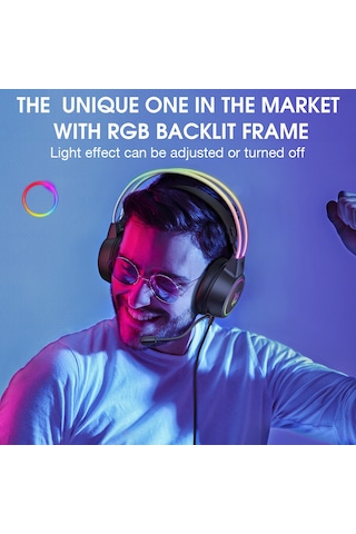 Reedark X15 Pro Oyun Kulaklığı - 50mm Sürücü, Led Aydınlatma, Mikrofonlu