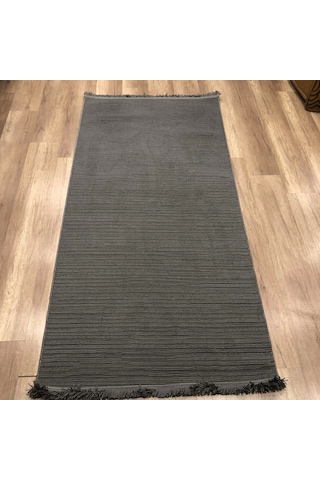 Luxess Halı Bükle 1120 Antrasit Mikrofiber Polyester İplik Antialerjik & Antibakteriyel Halı Antrasit
