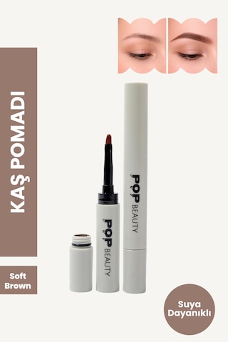 Kaş Sabitleyici Ve Şekillendirici & Kaş Pomadı, 2'li Kaş Bakım Seti Soft Brown