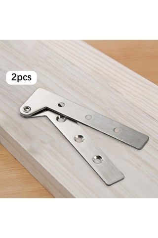 Homyl 2pcs Paslanmaz Çelik Görünmez Katlanır Raf Menteşeleri M