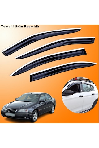 Toyota Avensis Mügen Cam Rüzgarlığı Abs Krom Nikelajlı Cam Rüzgarlığı 1997-2003 Arası 4 Lü Set
