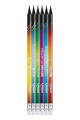 Maped Energy Silgili Kurşun Kalem 6 Lı
