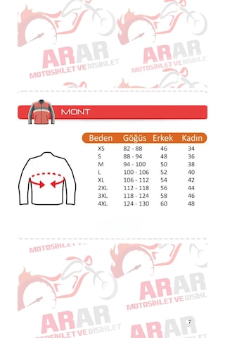 Aux Motosiklet Montu Body Armor Tam Korumalı Zırhlı Xxl-2422