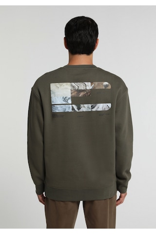 Colin's Colins Relaxed Fit Yuvarlak Yaka Düz Erkek Yeşil Sweatshirt Cl1080485 Q1.v2 Kha Haki