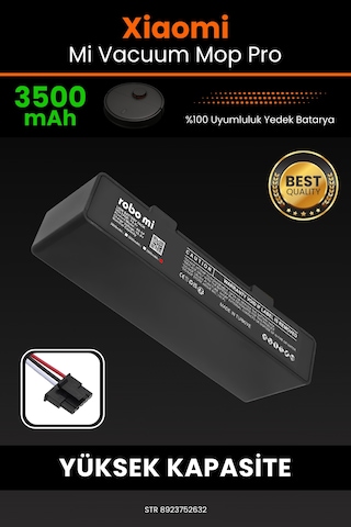 Xiaomi Mi Vacuum Mop Pro STYTJ02YM Uyumlu 3500mAh Robot Süpürge Bataryası