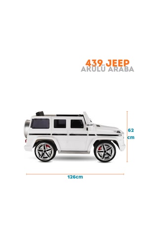 439 Bhu12 Akülü Jeep Araba 12v Brabus Mercedes Uzaktan Kumandalı Babyhope Akülü Araba Pembe
