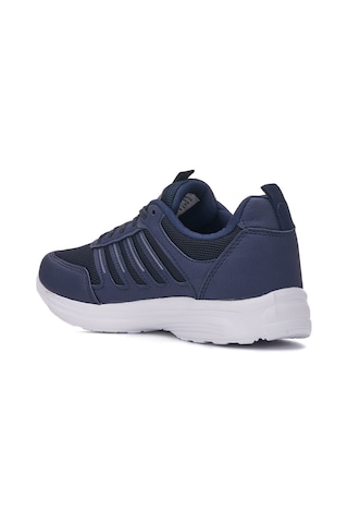 Günlük Erkek Büyük Beden 45-47 Sneaker Spor Ayakkabı Bağcıklı Fileli Rahat Nefes Alabilen 2080 Lacivert - Buz