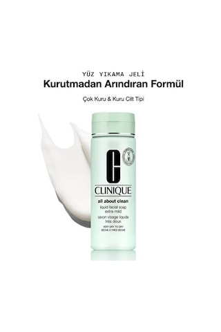 Clinique All About Clean Liquid Facial Soap Extra-Mild Yüz Temizleyici 200 ML