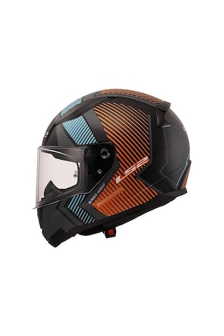Ls2 Rapıd Extra Motosiklet Kaskı Mat Gri-Neon Turuncu