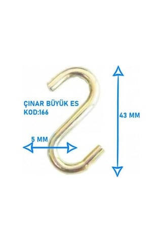 S Kanca Demiri Askı Kancası Mutfak Dolap Düzenleme Kancaları Ev Dekorasyon Kancası 10 Adet Büyük Diğer