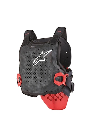 Alpinestars Bionic Tech Youth Genç Body Armour Tam Gövde Koruma Siyah Beyaz Kırmızı