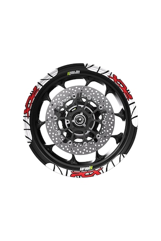 Honda Pcx Tasarımlı Jant Şeridi Kırmızı