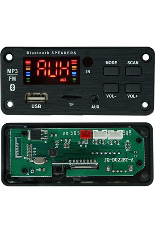 "ses Yükseltmesi İçin Renkli Lcd Ekranlı Araba Bluetooth Mp3 Kod Çözücü Kartı"