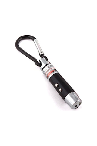 El Feneri Anahtarlık Işıklı Anahtarlık 3 Fonksyonlu Lazer Led Fener