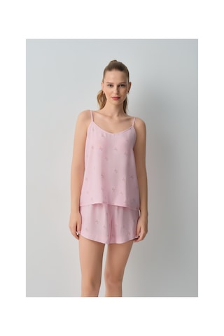 Suwen Jade Atlet Şort Pijama Takımı Wsh10910026919 Pembe