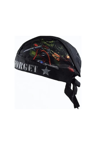 Turcoshop11 H07 Motosiklet Kaskı Balakava Retro Erkek Yazlık Kafalık Bandana Koşu Bisiklet