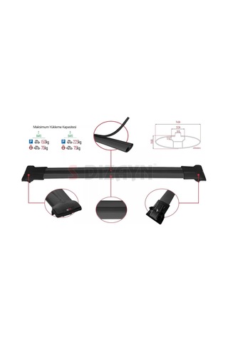 Universal Fly Model Siyah Ara Atkı 144 Cm A+ Kalite