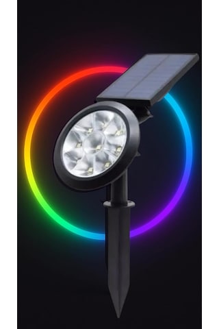 18w Led Solar Kazıklı Çim Armatür Cata Güneş Enerjili Led Işık Çim Lambası Bahçe Ağaç Çalı Duvar Aydınla