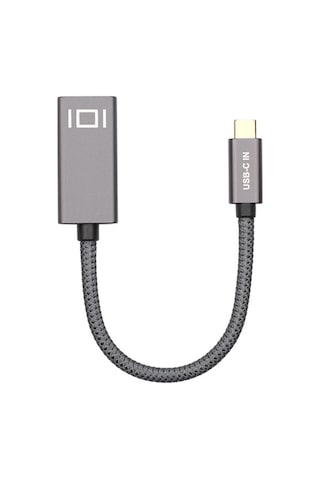 Yaleker Type-c Erkekten Mini Dp Dişine Hdmı Konvertörü - 4k 60hz/2k 144hz Ses-video Senkronizasyonu - 0.2m Gri