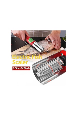 Balık Pullarını Temizleyici Aksesuarları Elektrikli Pulları Temizleyici Dayanıklı A Gümüş