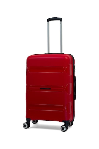 Lucas Polipropilen Kırılmaz Valiz, Orta Boy Kırmızı