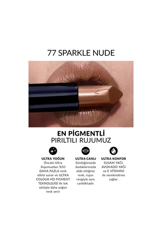 Ultra Shimmer Ruj - Sparkle Nude 0
