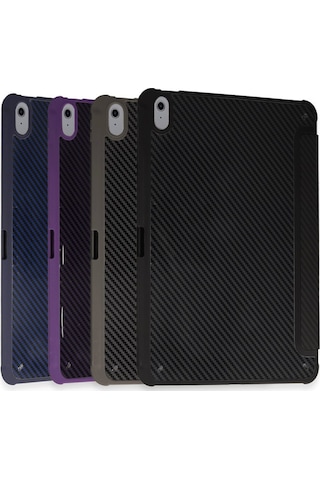 Newface Apple Uyumlu iPad Pro 11 2024 Kılıf Color Karbon Tablet Kılıfı - Der