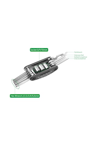 Youmex Bisiklet Tamir Seti: Pratik Çok Fonksiyonlu Alet Çantası, Tekerlek Tamiri Ve Şişirme Ekipmanları İçerir