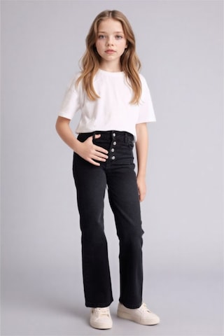 Defacto Geniş Paça Jean Pantolon Kız Çocuk G9585a826spnm40 Siyah-nm40
