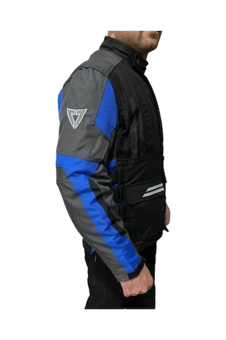 Venom Motosiklet Montu Tourex 4 Mevsim Ce Sertifikalı Touring Long Motor Mont Siyah-mavi