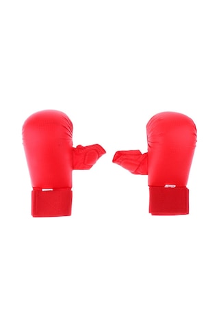 Suntek Pu Deri Karate Müsabaka Eldiveni Eldiven Mma L-kırmızı Kırmızı