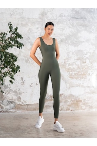 Arkası Büzgülü Scrunch Butt Spor Tayt Tulum