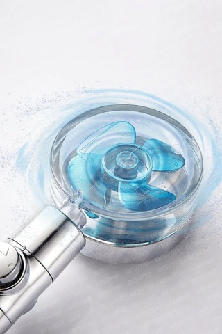 Kenpazar Duş Başlığı Turbo Pervaneli Serinletici Tasarım Çok Renkli