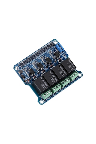 Ximistore9 Raspberry Pi A+/b+/2b/3b İçin 4 Portlu Röle Genişletme Kartı - Yüksek Gerilimli Cihaz Kontrolü, Fotoelektrik Yalıtımı, Led Durum Gösterici
