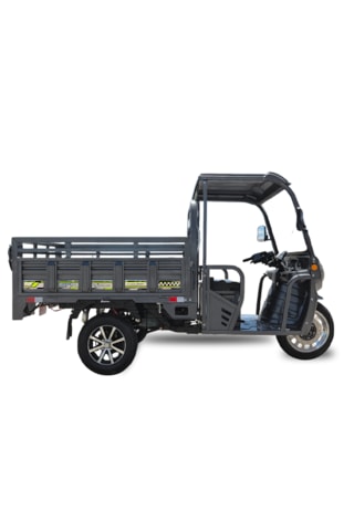 Sfm Express Max 2025 Kabinli Elektrikli 3 Teker 1500 W Tricycle Moped Gri