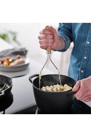 Ikea Vardagen Patates Ezici 30 Cm Krom Açık Bej