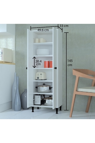 Mobilique Venedik 6 Raflı Mutfak Dolabı