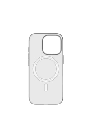 Momax Lite CaseForm Apple Uyumlu iPhone 16 Pro Max E74 Magsafe Kılıf Transparan Beyaz