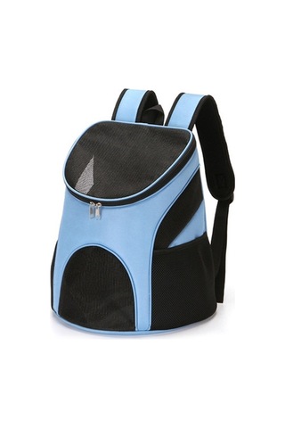 Dm Cbtx Taşınabilir Katlanır Nefes Alabilir Evcil Hayvan Taşıyıcı Sırt Çantası, 45x36x31cm Mavi