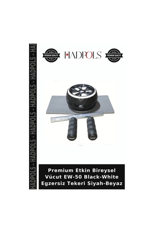 Premium Etkin Bireysel Vücut Ew-50 Black-white Egzersiz Tekeri Siyah-beyaz