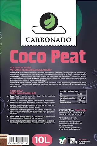 Cocopeat 10l X3 / Hindistan Cevizi Lifli Torf / Organik Toprak / Süper Avantaj Paketi