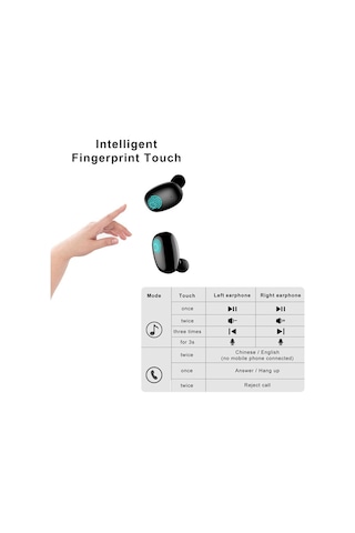 Favors A10s Bluetooth Mikrofonlu Dokunmatik Kulak İçi Kulaklık