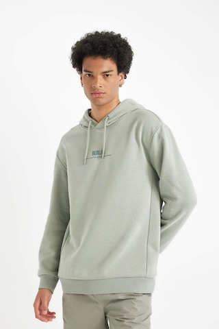 DeFacto %100 Pamuk Relax Fit Kapüşonlu Baskılı Sweatshirt Y9652AZ24AUGN1102