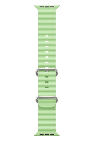 Apple Uyumlu Watch 1 2 3 4 5 6 7 8 Se Ultra 38/40/41mm Ocean Loop Tokalı Kayış Kordon - Açık Yeşil