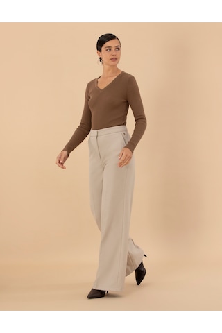 Pierre Cardin Kadın Krem Pantolon 50273099-vr071 Krem