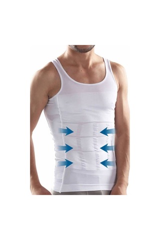 Atlet Korse Erkek Toparlayıcı Inceltici Beyaz