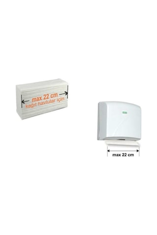 Vialli Z Katlı Kağıt Havlu Dispenseri Max 22 Cm 200 Adet Siyah